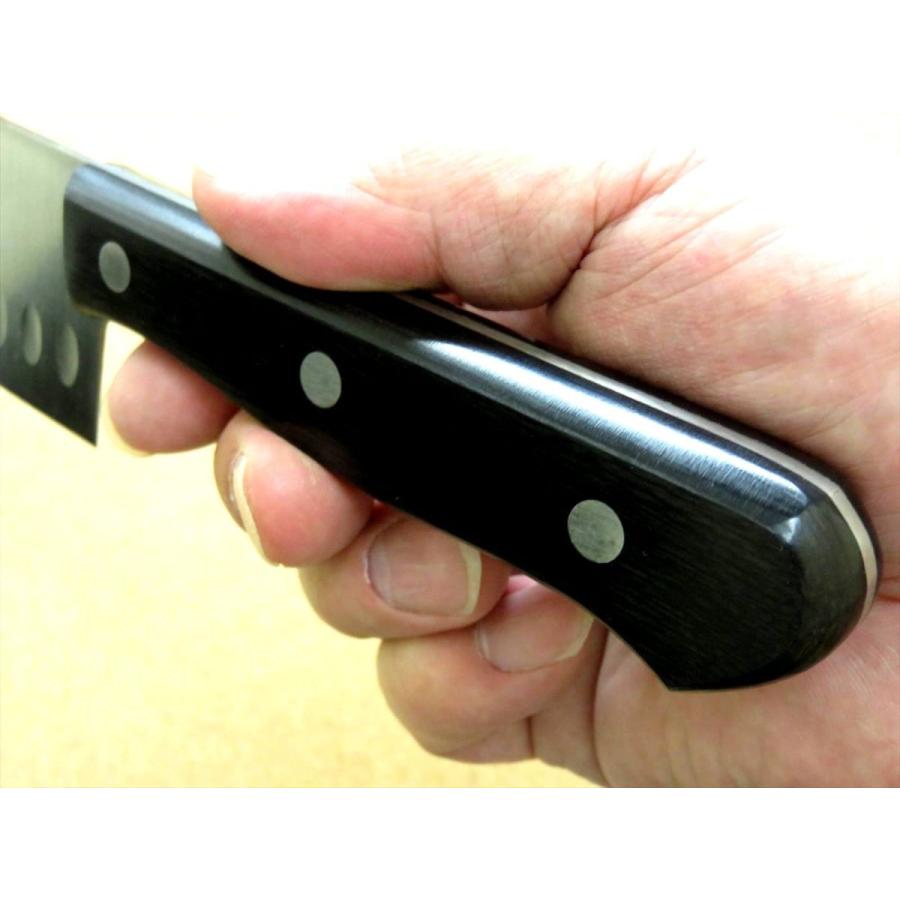 関の刃物 菜切り包丁 175mm モリブデン ディンプル 野菜切り 両刃 包丁