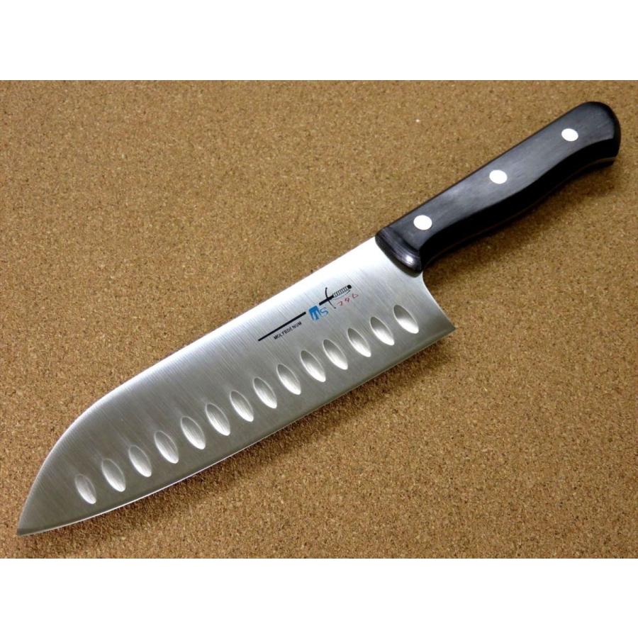 包丁 サーモン三徳包丁 17cm (170mm) 関の刃物 ディンプル モリブデン