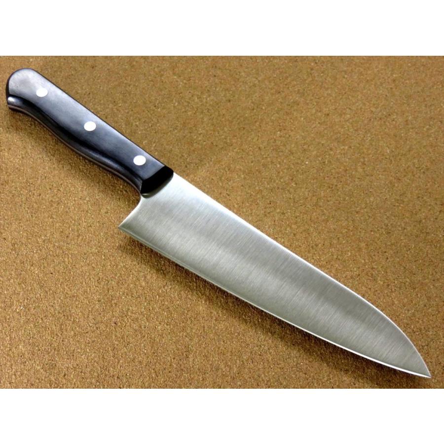 包丁 牛刀 18cm (180mm) 関の刃物 井之口 日立金属 銀紙3号 炭素鋼