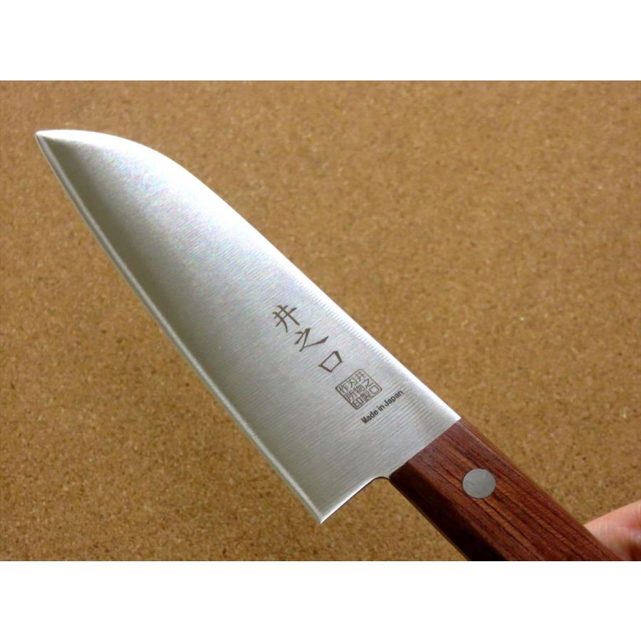 包丁 小三徳包丁 14cm (140mm) 関の刃物 井之口 クロムモリブデン 両刃