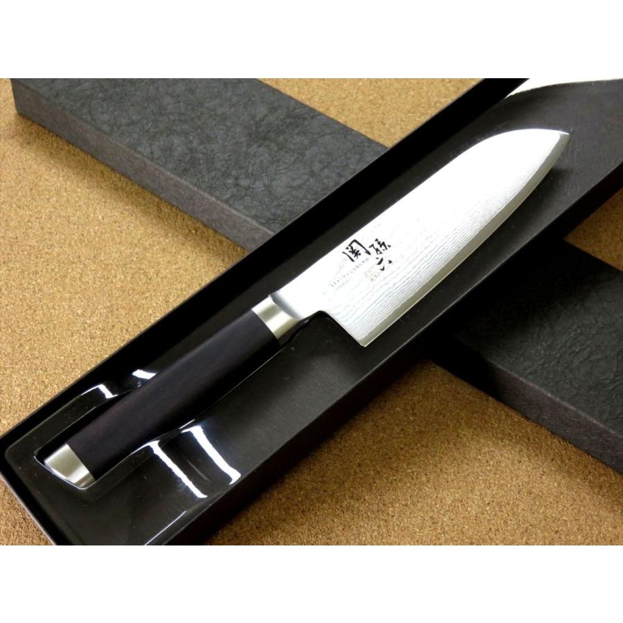 関孫六 包丁 小三徳包丁 14.5cm (145mm) 関の刃物 貝印 ダマスカス 33