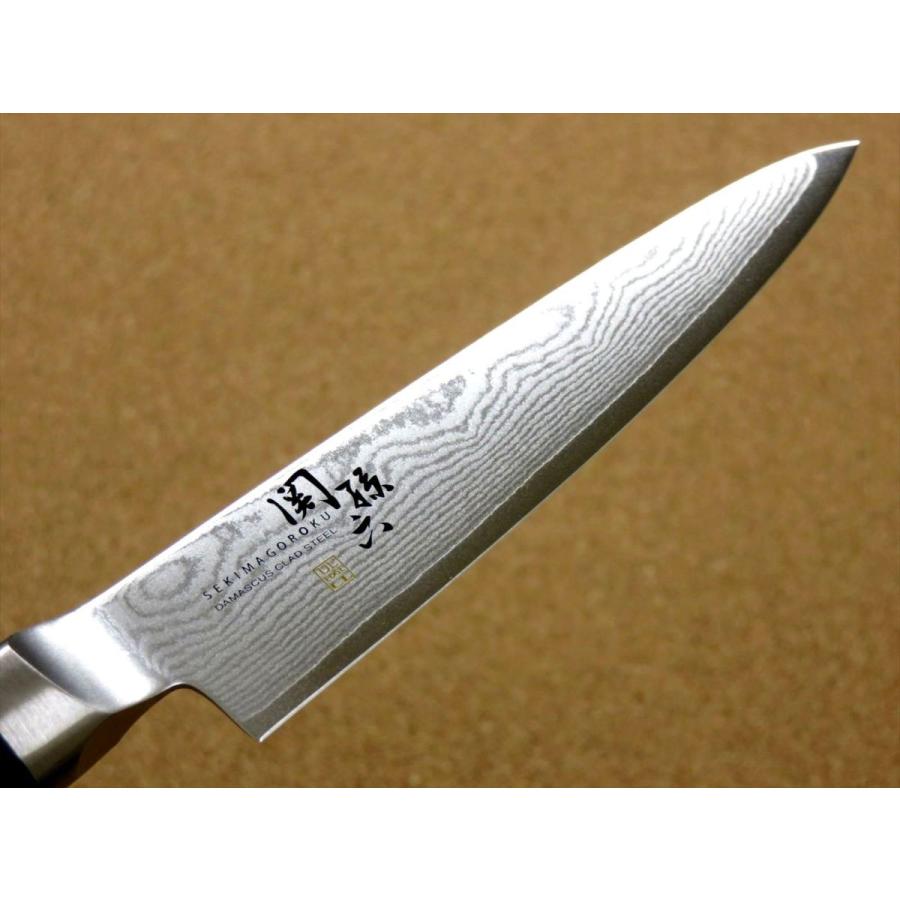 関孫六 包丁 ペティナイフ 12cm (120mm) 関の刃物 貝印 ダマスカス 33