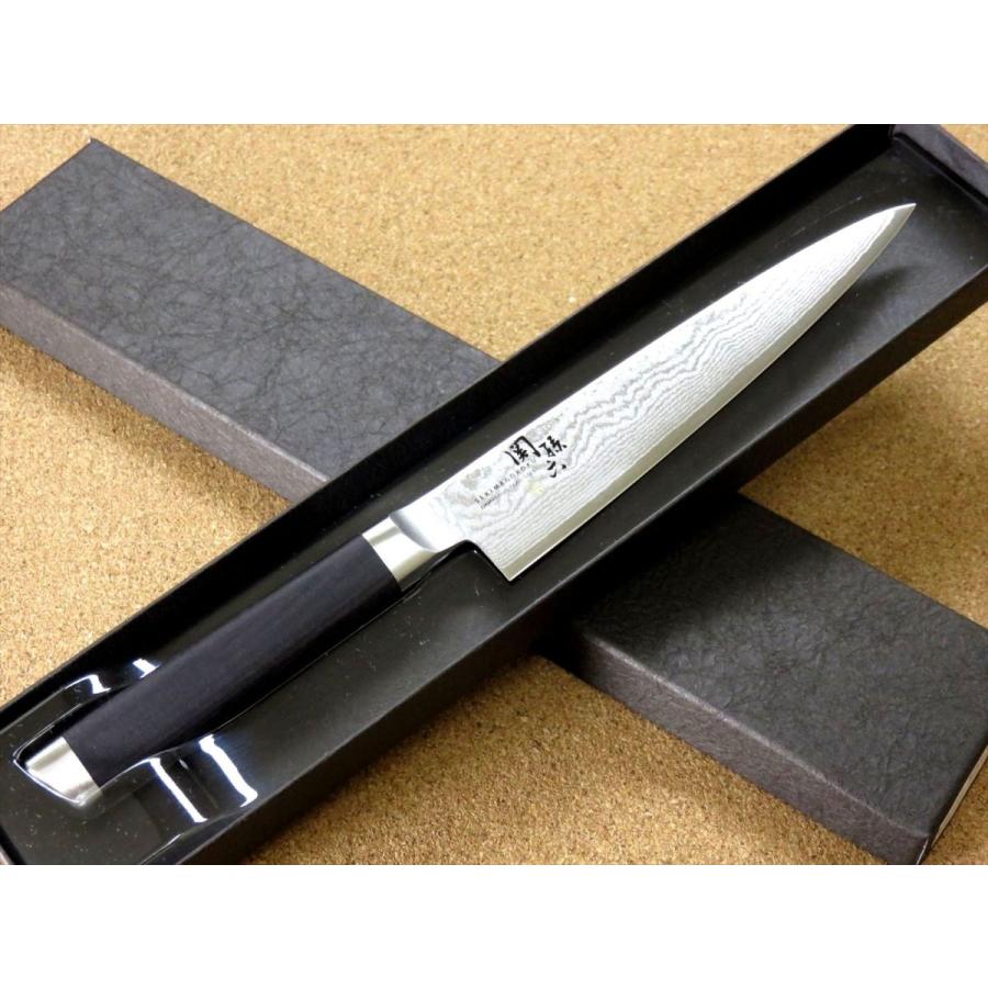 関孫六 包丁 ペティナイフ 15cm (150mm) 関の刃物 貝印 ダマスカス 33