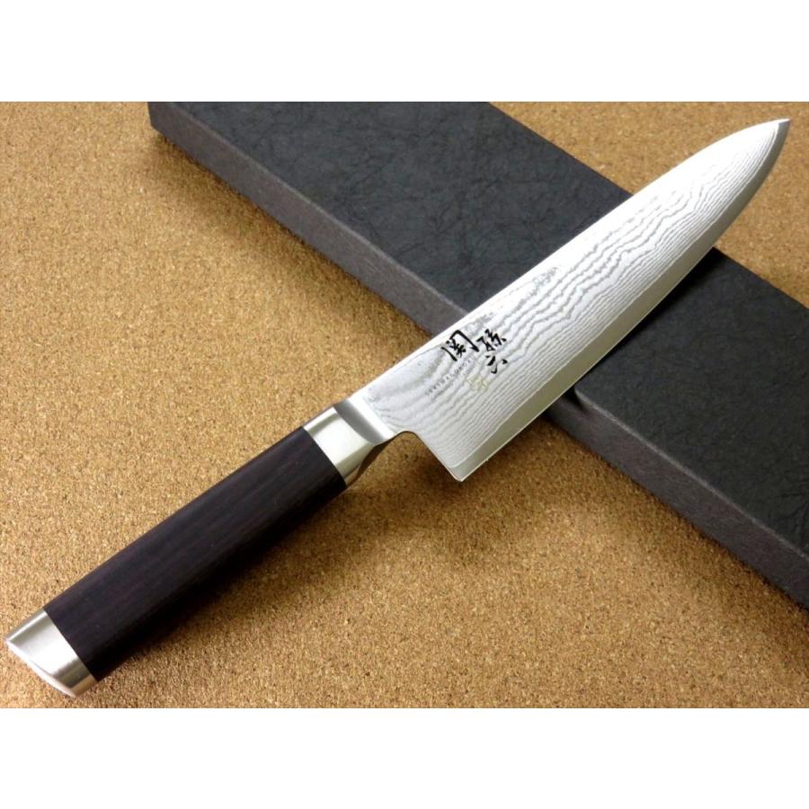 関孫六 包丁 牛刀 18cm (180mm) 関の刃物 貝印 ダマスカス 33層 関孫六 包丁 牛刀 18cm (180mm) 関の刃物 貝印 ダマスカス 33層