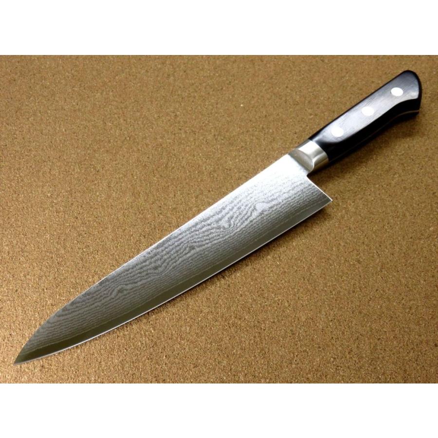 KC-102 兼常作 牛刀 21cm 黒合板柄 33層ダマスカス鋼