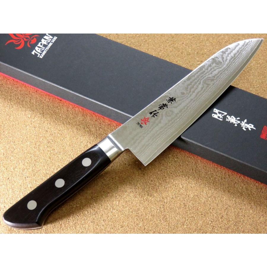 包丁 三徳包丁 18cm (180mm) 関兼常作 ニッケルダマスカス 33層 包丁 三徳包丁 18cm (180mm) 関兼常作 ニッケルダマスカス 33層