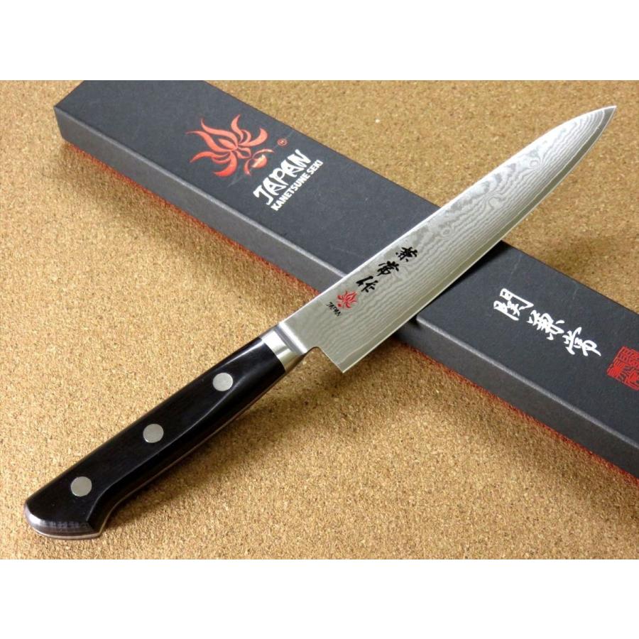 包丁 ペティナイフ 15cm (150mm) 関兼常作 ニッケルダマスカス 33層 関 