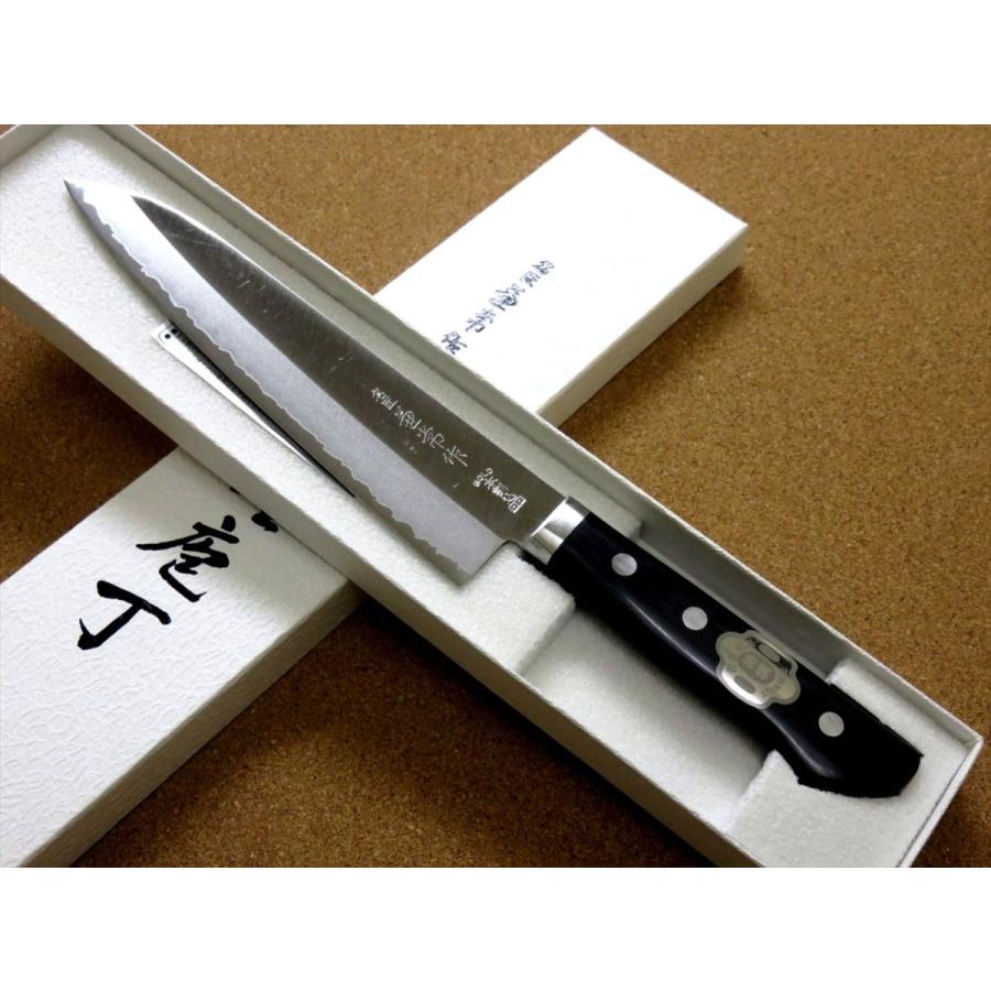 関の刃物 牛刀 180mm 名匠 兼常作 VG-10 本割込 口金付 肉切り包丁 包丁 牛刀 18cm (180mm) 名匠 兼常作 本割込 V金10号 関の刃物