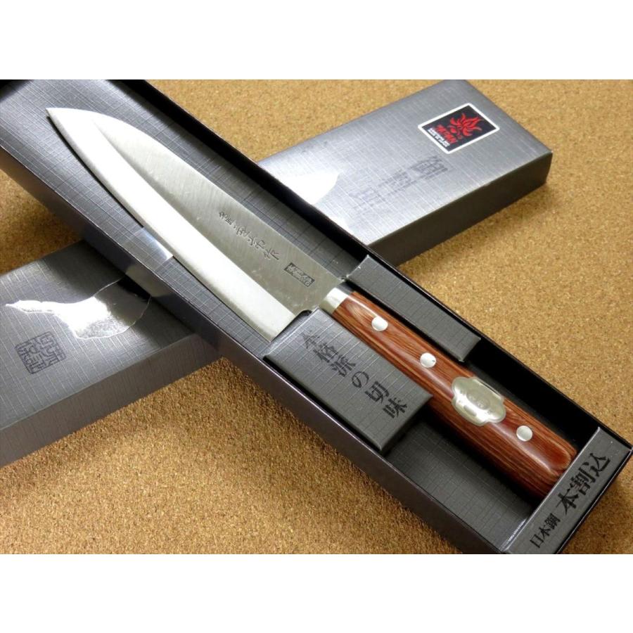包丁 三徳包丁 16.5cm (165mm) 兼常作 本割込 関の刃物 炭素鋼 白紙2号