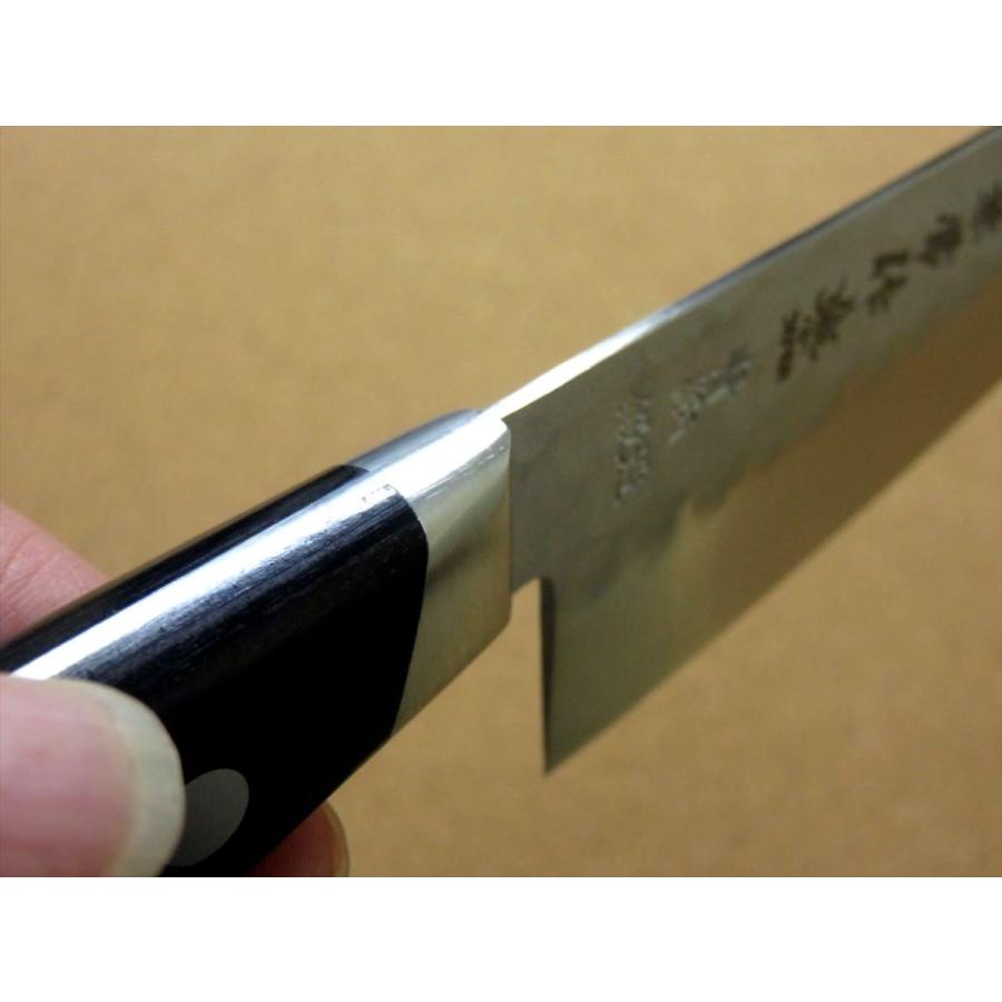 包丁 牛刀 20cm (200mm) 名匠 兼常作 関の刃物 鎚目 本割込 青紙2号