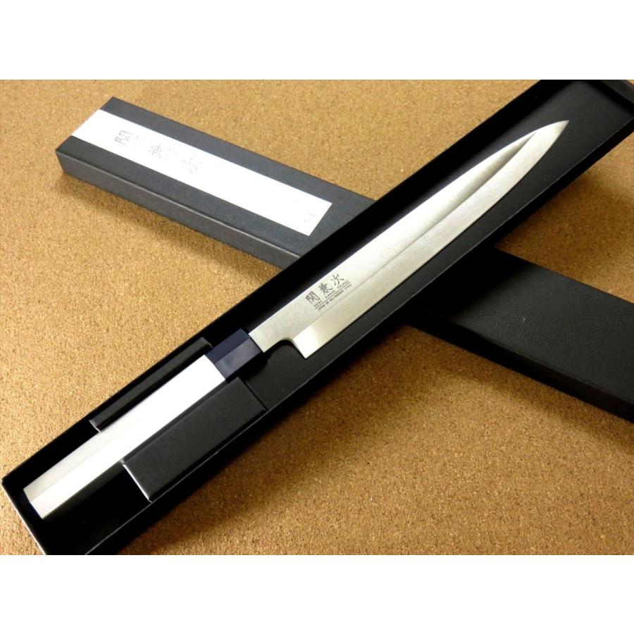 関の刃物 刺身包丁 240mm モリブデン 和風アルミハンドル 柳刃包丁 右利き 包丁 刺身包丁 24cm (240mm) 関の刃物 関兼次 右利き 片刃 アルミ和