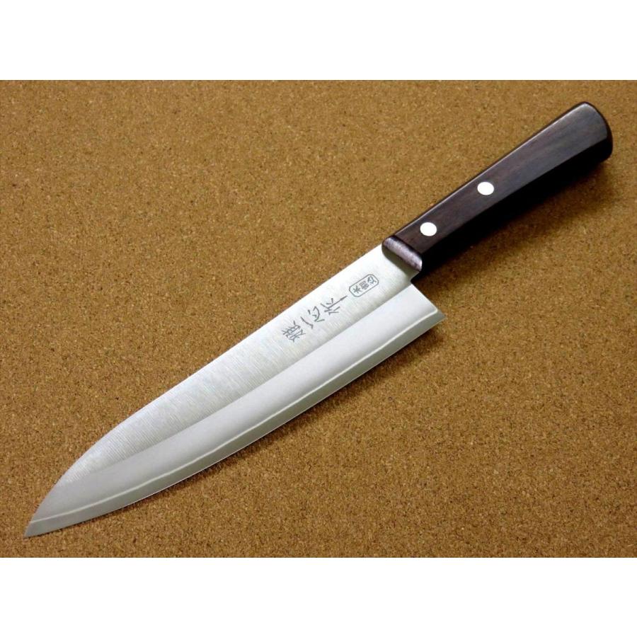 包丁 牛刀 18cm (180mm) 関の刃物 関兼次 雅一心 三層鋼 本割込 両刃