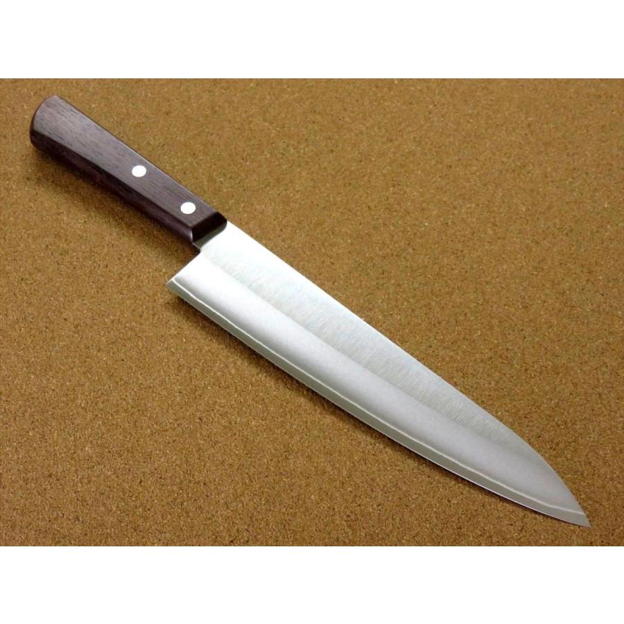 包丁 牛刀 21cm (210mm) 関の刃物 関兼次 雅一心 三層鋼 本割込 両刃