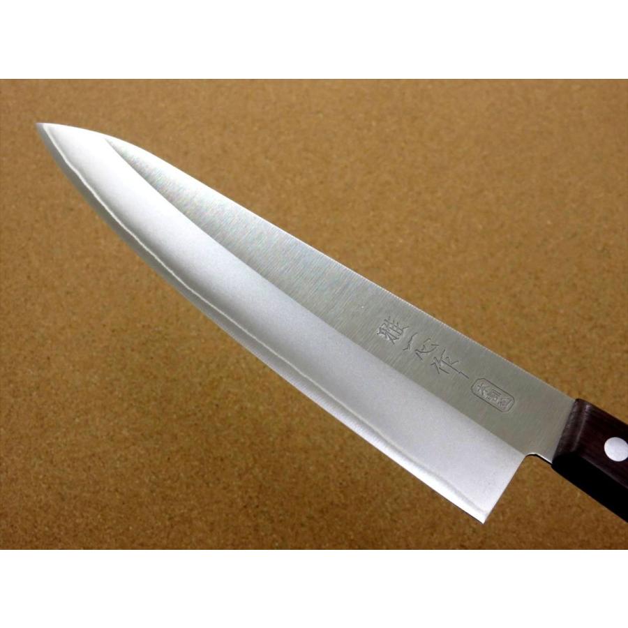 包丁 牛刀 21cm (210mm) 関の刃物 関兼次 雅一心 三層鋼 本割込 両刃
