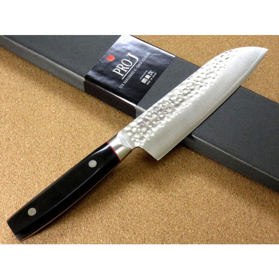 包丁 三徳包丁 17cm (170mm) 関の刃物 関兼次 PRO-J 鎚目 3層鋼 ZA-18