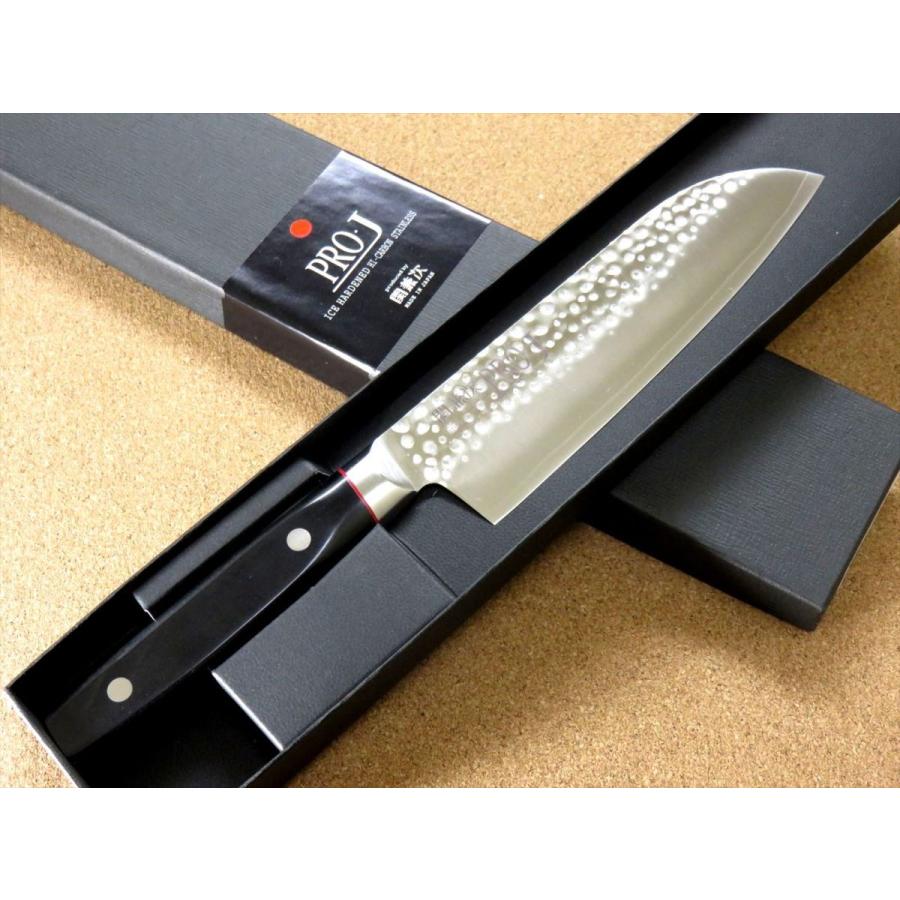 包丁 三徳包丁 17cm (170mm) 関の刃物 関兼次 PRO-J 鎚目 3層鋼 ZA-18