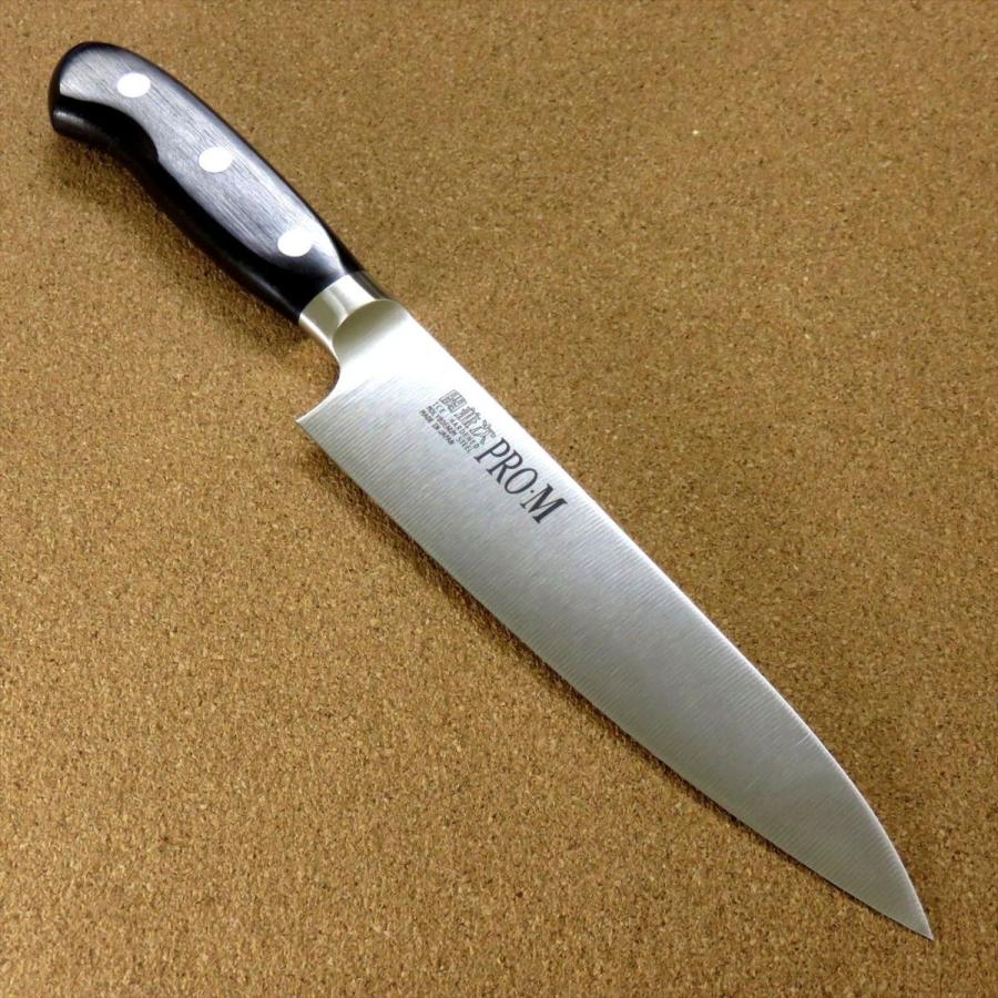 包丁 牛刀 18cm (180mm) 関の刃物 PRO-M モリブデン 1K-6 鍔付一体型