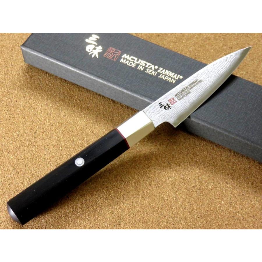 関の刃物 パーリングナイフ 90mm 三昧 ハイブリッドスプラッシュ ダマスカス 包丁 パーリングナイフ 9cm (90mm) 三昧 ハイブリッド スプラッシュ 関