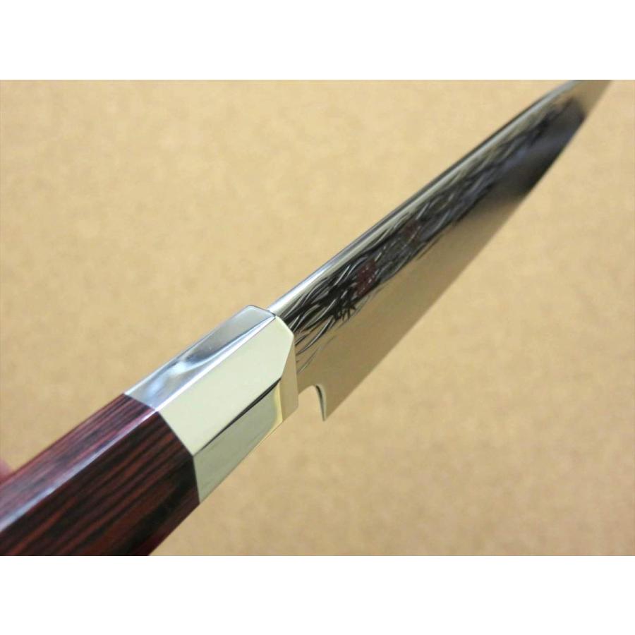 関の刃物 ペティナイフ 110mm 三昧 波目 ダマスカス33層 小型両刃包丁 包丁 ペティナイフ 11cm (110mm) 三昧 波目 関の刃物 ダマスカス