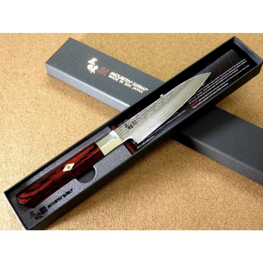 包丁 ペティナイフ 11cm (110mm) 三昧 波目 関の刃物 ダマスカス33層