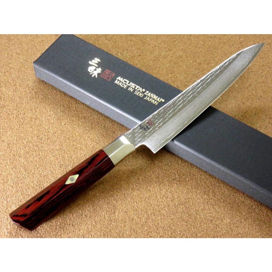 包丁 ペティナイフ 15cm (150mm) 三昧 波目 関の刃物 ダマスカス