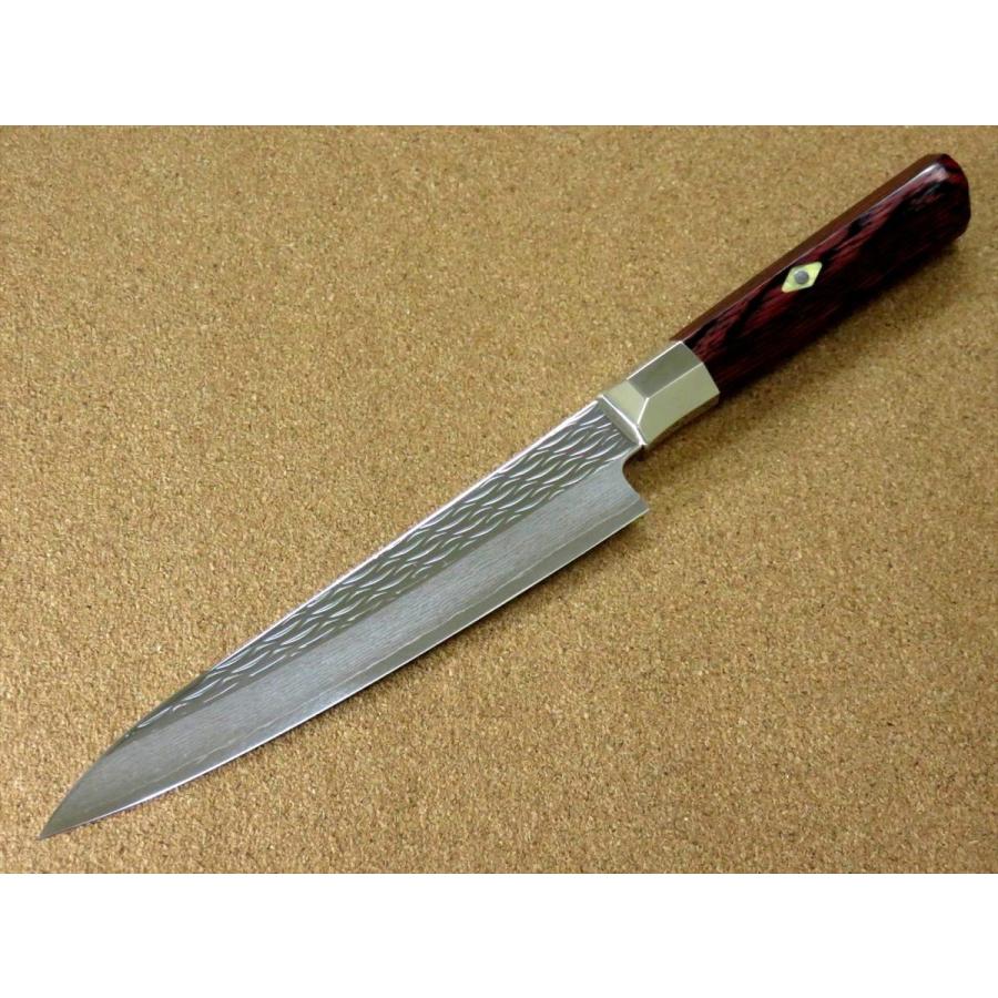 関の刃物 ペティナイフ 150mm 三昧 波目 ダマスカス33層 小型両刃 包丁 Amazon｜関兼次作 包丁 ペティーナイフ 150mm 彩雲 33層鋼
