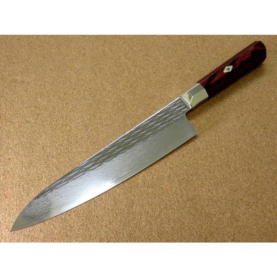 関の刃物 牛刀 210mm 三昧 波目 ダマスカス33層 両刃万能 洋包丁 関孫六 包丁 牛刀 21cm (210mm) 関の刃物 貝印 ダマスカス 33層