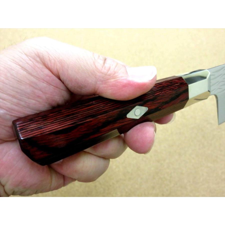 包丁 牛刀 21cm (210mm) 三昧 波目 関の刃物 ダマスカス33層 VG