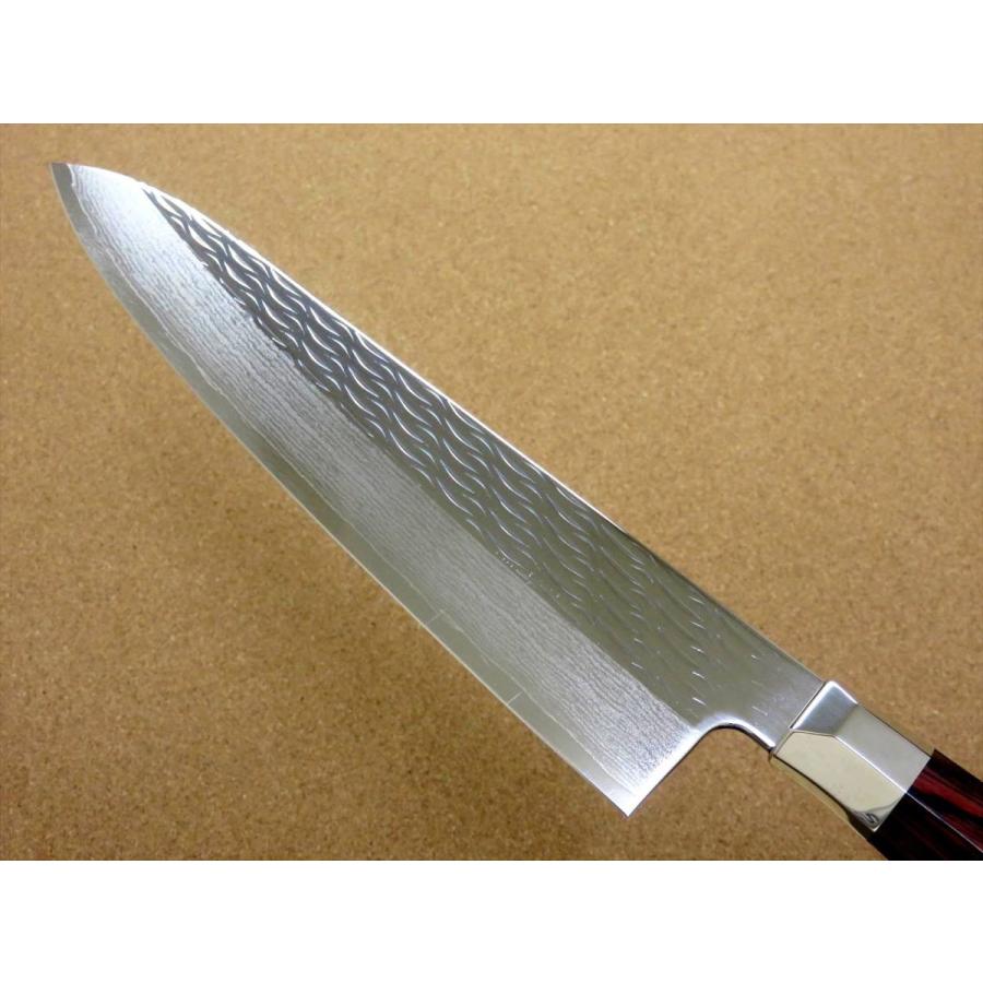 包丁 牛刀 24cm (240mm) 三昧 波目 関の刃物 ダマスカス33層 VG