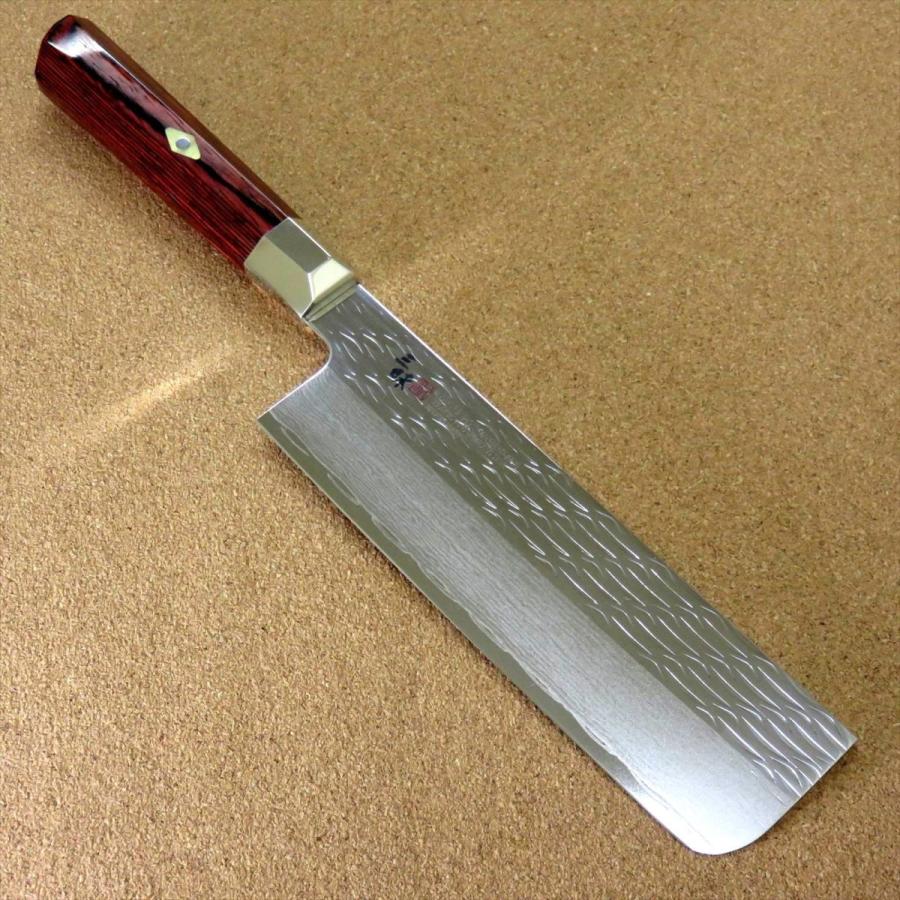 関の刃物 菜切り包丁 165mm 三昧 荒波 コアレス鋼 野菜切り 両刃包丁