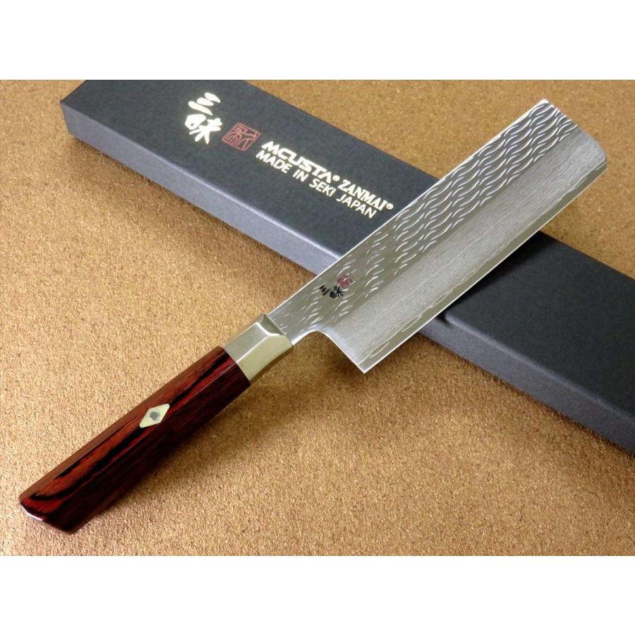 関の刃物 菜切り 薄刃包丁 165mm 鍛錬 VG10 ダマスカス鋼 17層 楽天市場】関の刃物 三徳包丁 17cm (170mm) 富士觀 鍛錬 17層