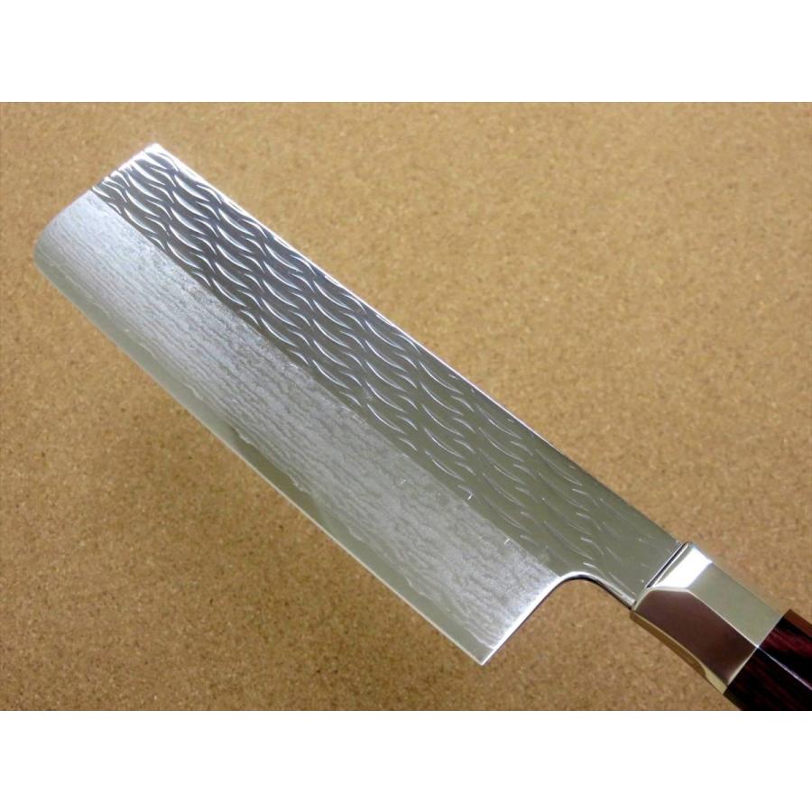 関の刃物 菜切り包丁 165mm 三昧 波目 ダマスカス33層 野菜 両刃包丁 関の刃物 菜切り包丁 165mm 三昧 波目 ダマスカス33層 野菜 両刃包丁