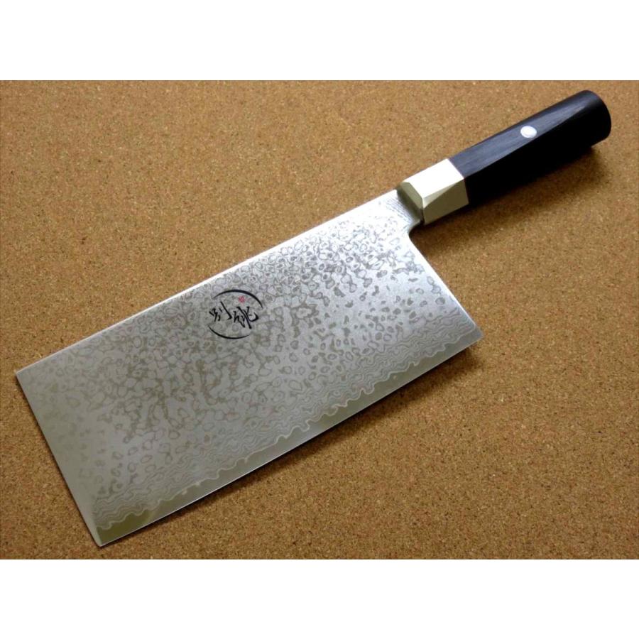 包丁 中華包丁 18cm (180mm) 三昧 別誂 ダマスカス 33層鋼 関の 包丁 中華包丁 18cm (180mm) 三昧 別誂 ダマスカス 33層鋼 関の