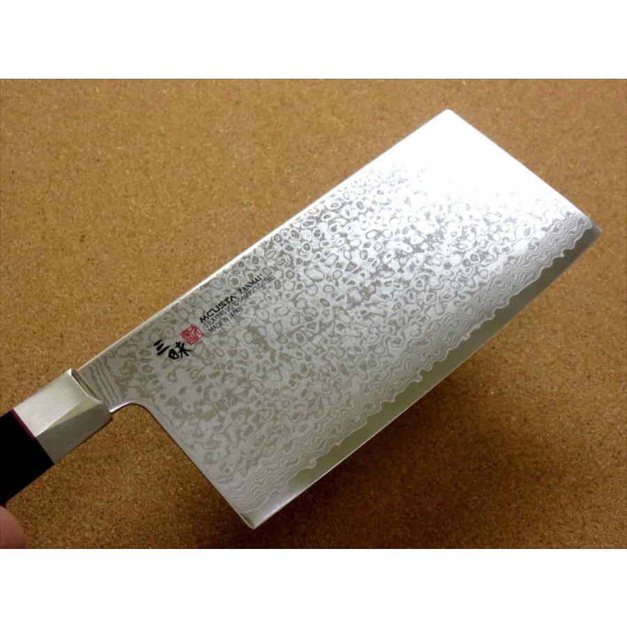 包丁 中華包丁 18cm (180mm) 三昧 別誂 ダマスカス 33層鋼 関の 包丁 中華包丁 18cm (180mm) 三昧 別誂 ダマスカス 33層鋼 関の