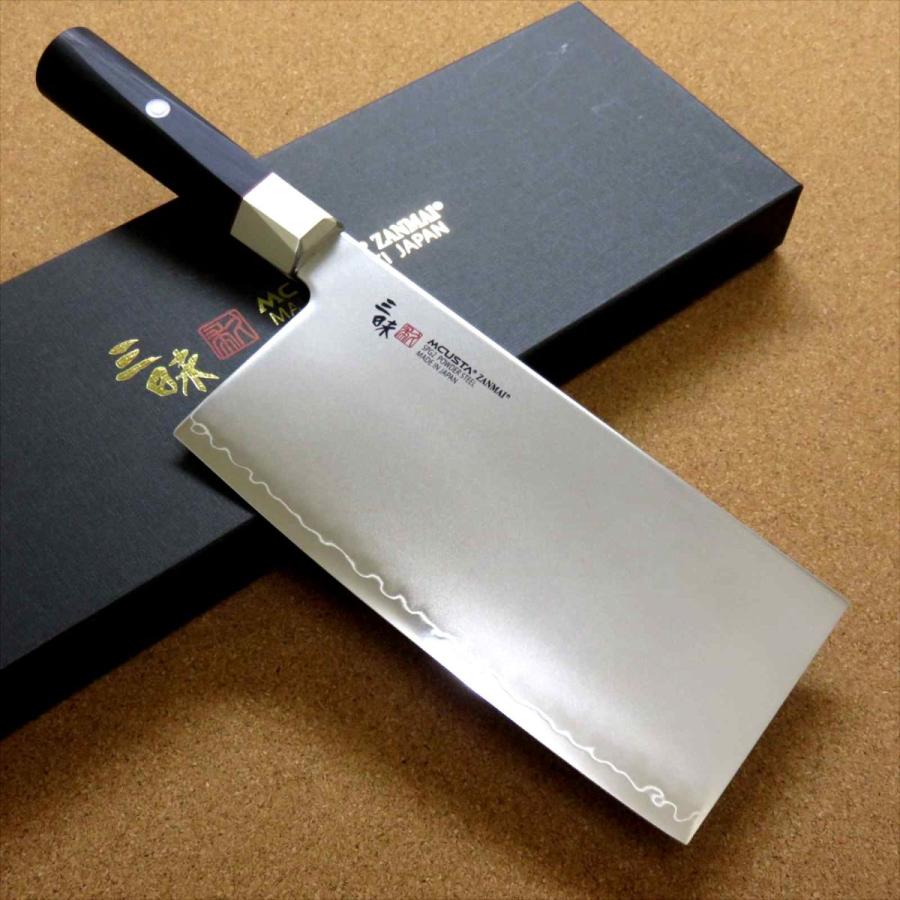 三昧MCUSTA ZANMAI　別誂　中華包丁　VG10ダマスカス　18cm 三昧MCUSTA ZANMAI別誂中華包丁VG10ダマスカス18cm
