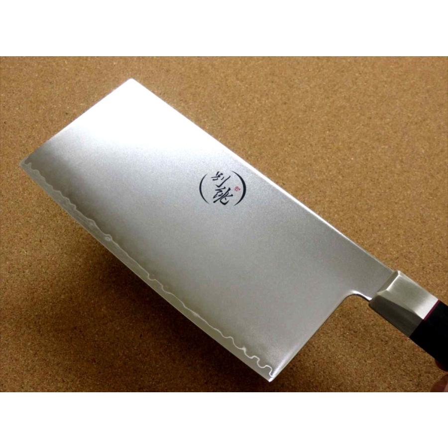 関の刃物 中華包丁 180mm 三昧 別誂 スーパーゴールド 3層 黒合板