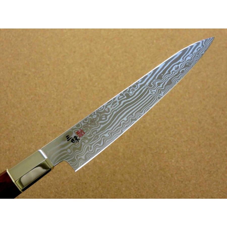 関の刃物 ペティナイフ 110mm 三昧 荒波 コアレス鋼 小型両刃 果物包丁