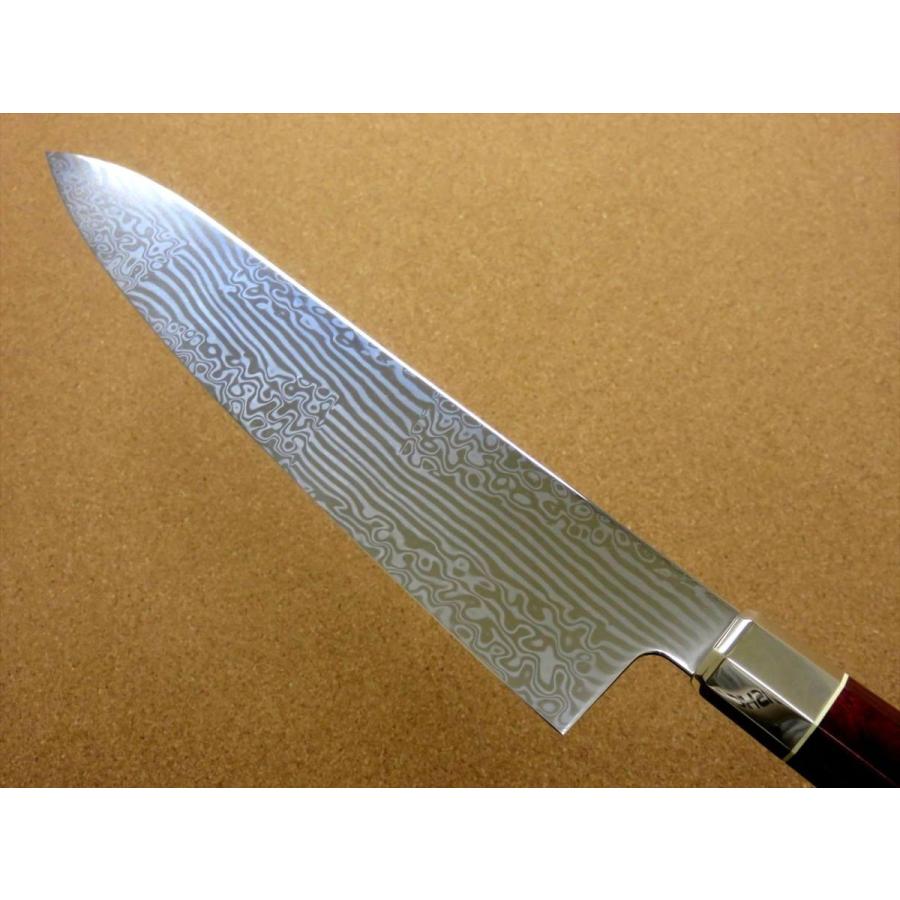 関の刃物 牛刀 240mm 三昧 荒波 コアレス鋼 野菜 肉切 両刃万能洋包丁