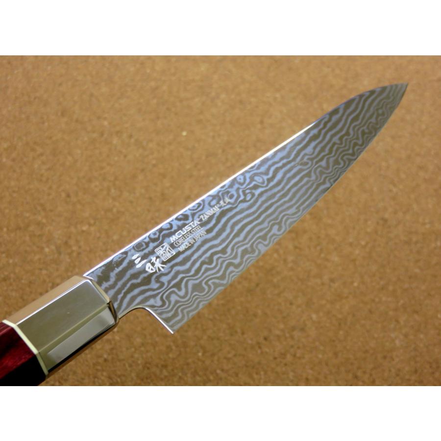 包丁 ペティナイフ 15cm (150mm) 三昧 荒波 関の刃物 VG-10 VG-2 ステンレス 両刃 果物包丁 日本製の画像