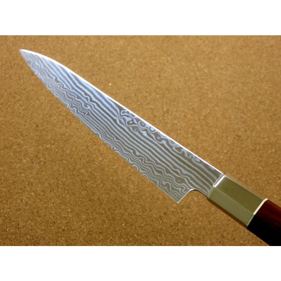 包丁 ペティナイフ 15cm (150mm) 三昧 荒波 関の刃物 VG-10 VG-2 ステンレス 両刃 果物包丁 日本製の画像