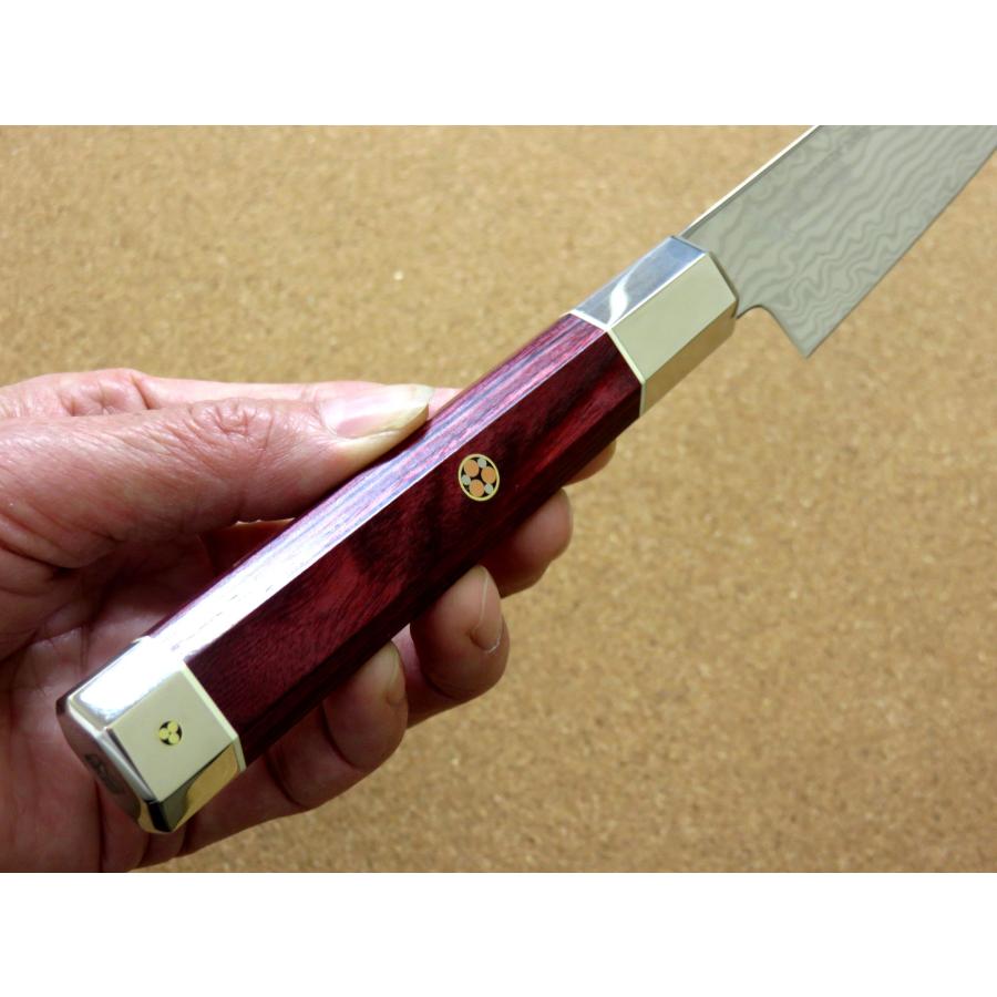 包丁 ペティナイフ 15cm (150mm) 三昧 荒波 関の刃物 VG-10 VG-2 ステンレス 両刃 果物包丁 日本製の画像