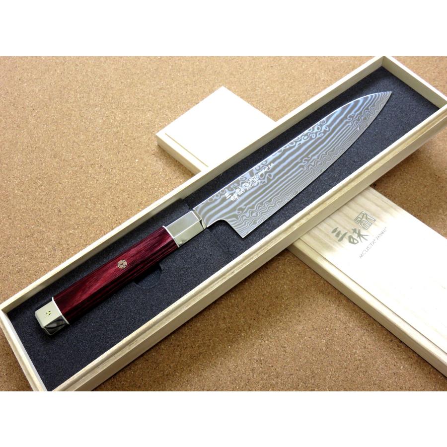新品　手打ち鍛造　牛刀　180mm「羽々斬」VG10を凌ぐ高性能SPGⅡ鋼材使用 包丁 牛刀 18cm (180mm) 三昧 荒波 関の刃物 VG-10 VG-2 ステンレス