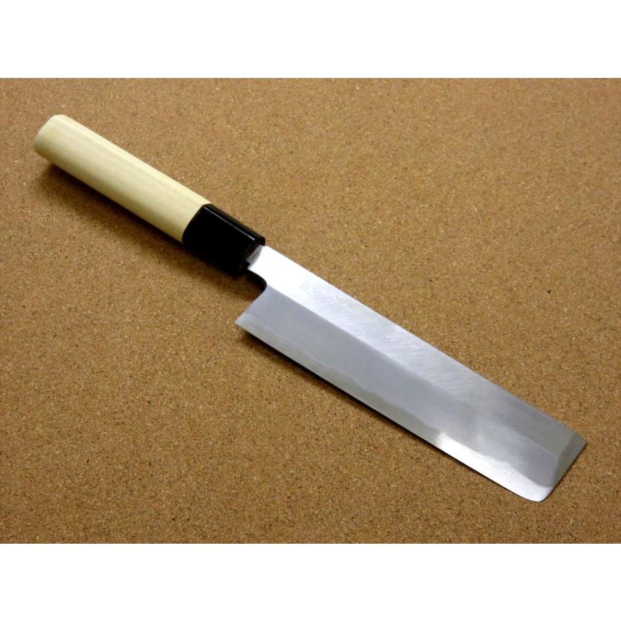 関の刃物 薄刃包丁 165mm 正広作別撰 ハガネ 職人用 右利き用