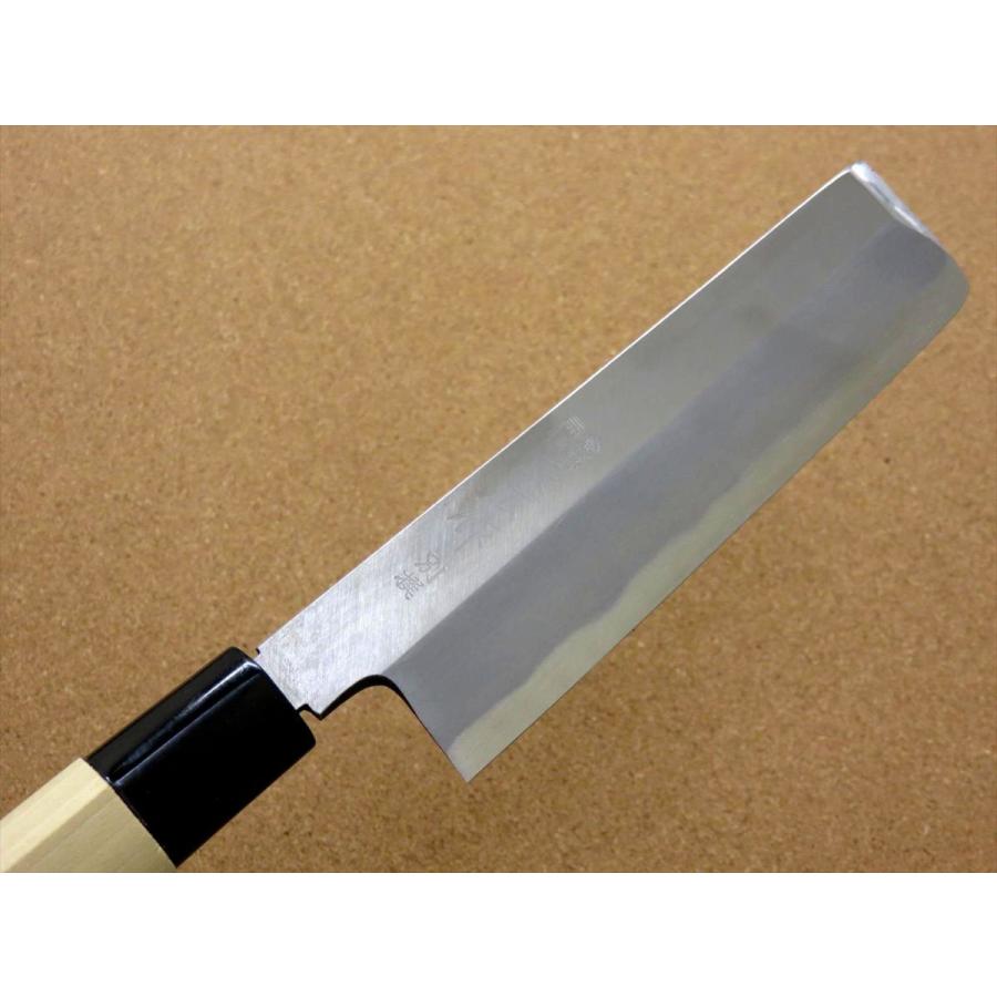 関の刃物 薄刃包丁 165mm 正広作別撰 ハガネ 職人用 右利き用 片刃