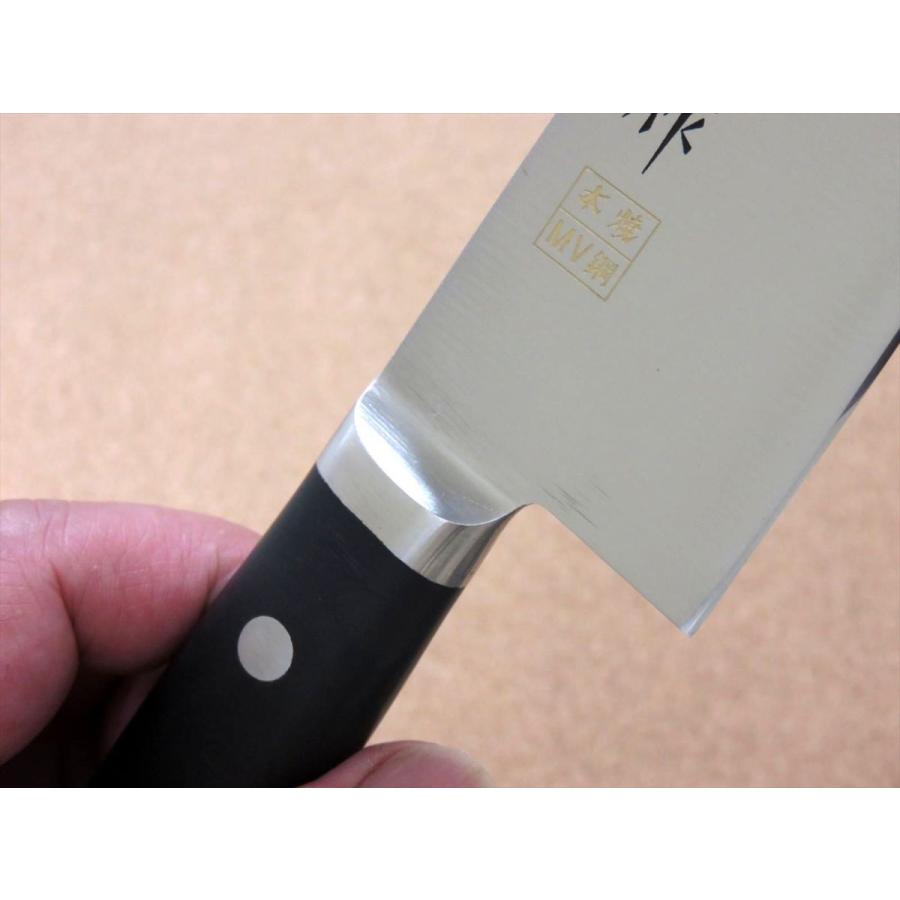 正広 包丁 牛刀 18cm (180mm) 関の刃物 本焼 MV鋼 モリブデン 両刃