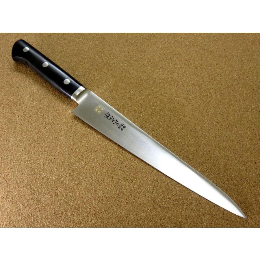 正広 包丁 筋引包丁 24cm (240mm) 関の刃物 本焼 MV鋼 モリブデン 両刃