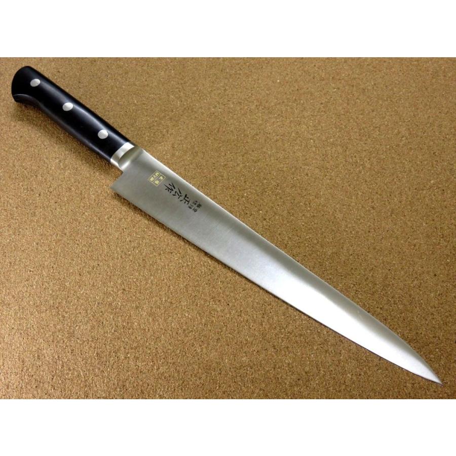 正広 包丁 筋引包丁 27cm (270mm) 関の刃物 本焼 MV鋼 モリブデン 両刃