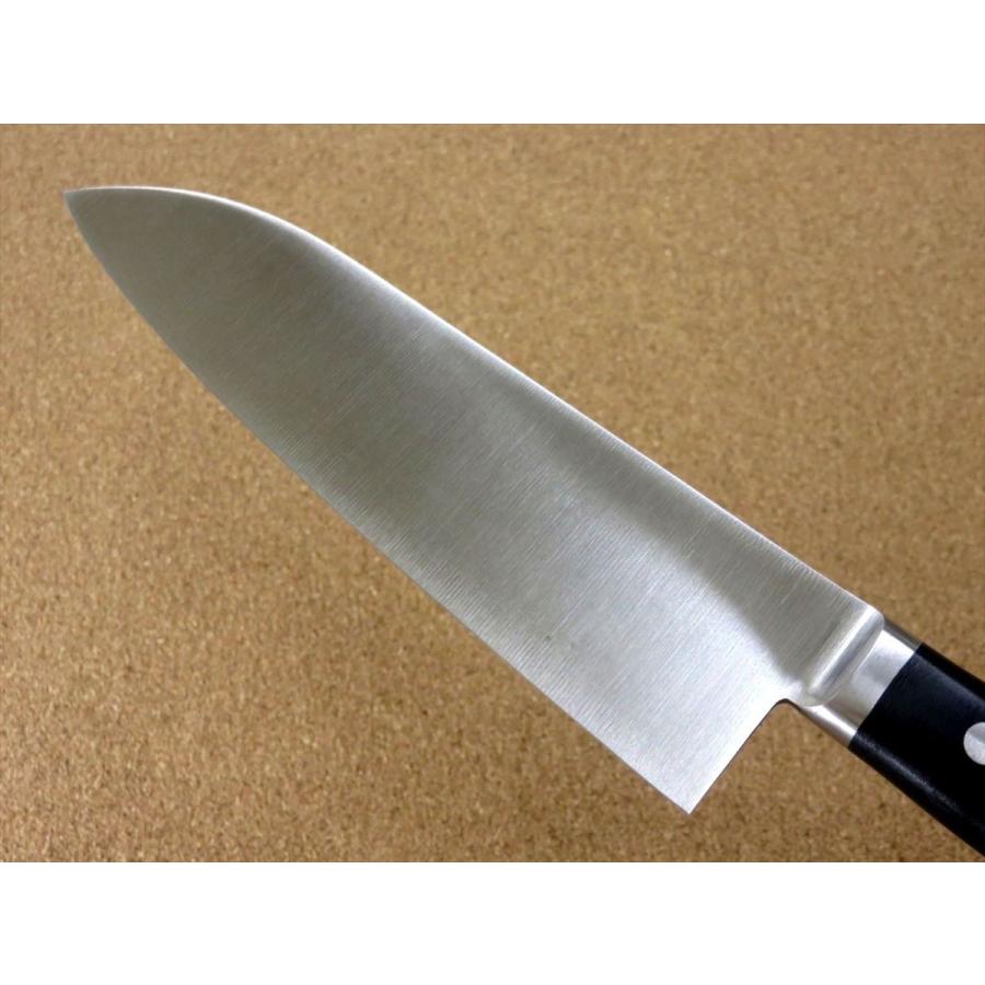 包丁 三徳包丁 17.5cm (175mm) 正広 関の刃物 本焼 MV鋼 モリブデン 両刃 万能包丁 文化包丁 日本製の画像