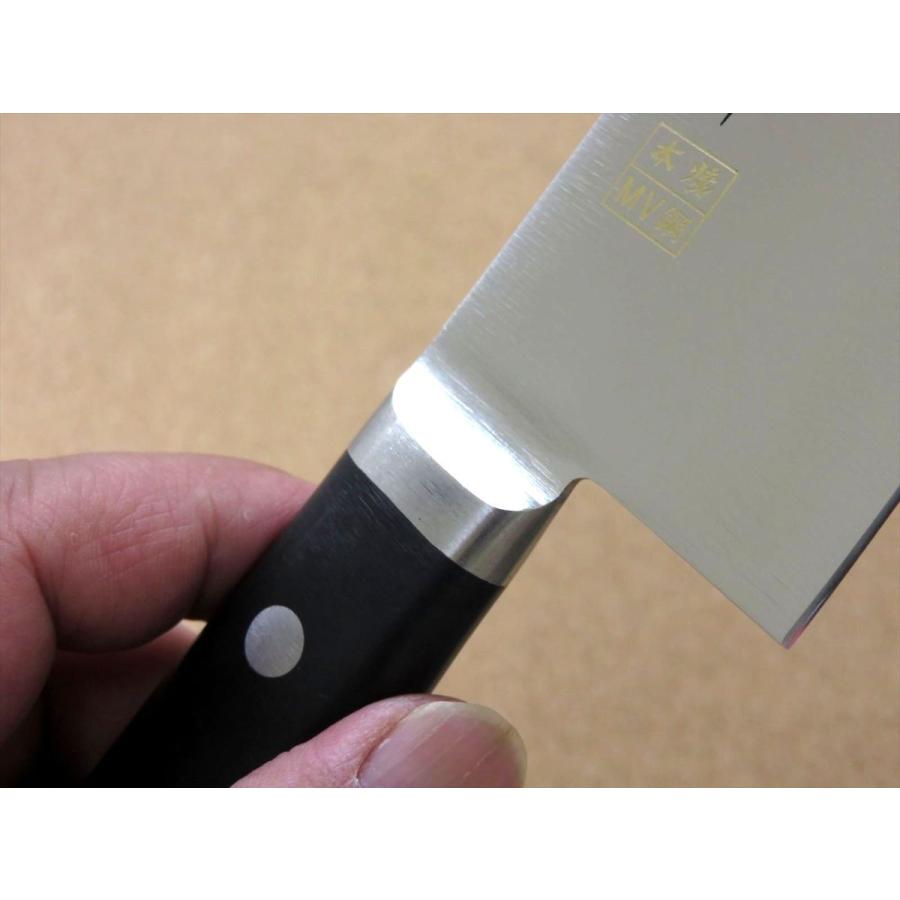 包丁 三徳包丁 17.5cm (175mm) 正広 関の刃物 本焼 MV鋼 モリブデン 両刃 万能包丁 文化包丁 日本製の画像