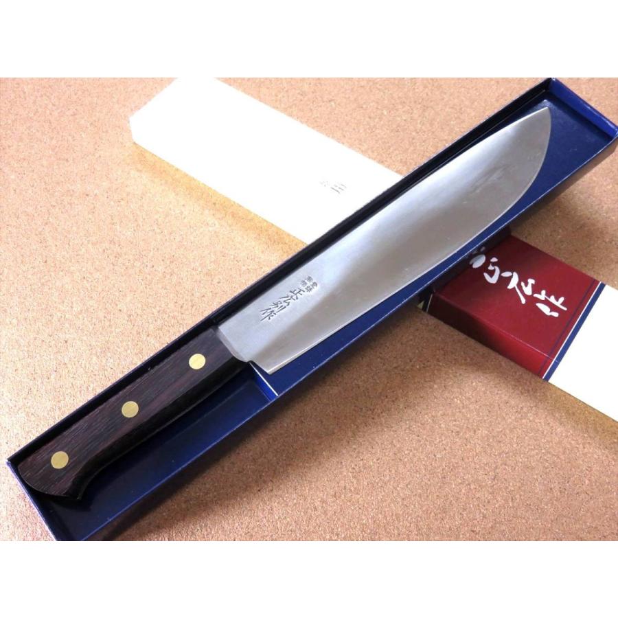 関の刃物 頭オトシ 235mm 正広別作 ハガネ 特殊包丁 肉解体 右利き 片刃